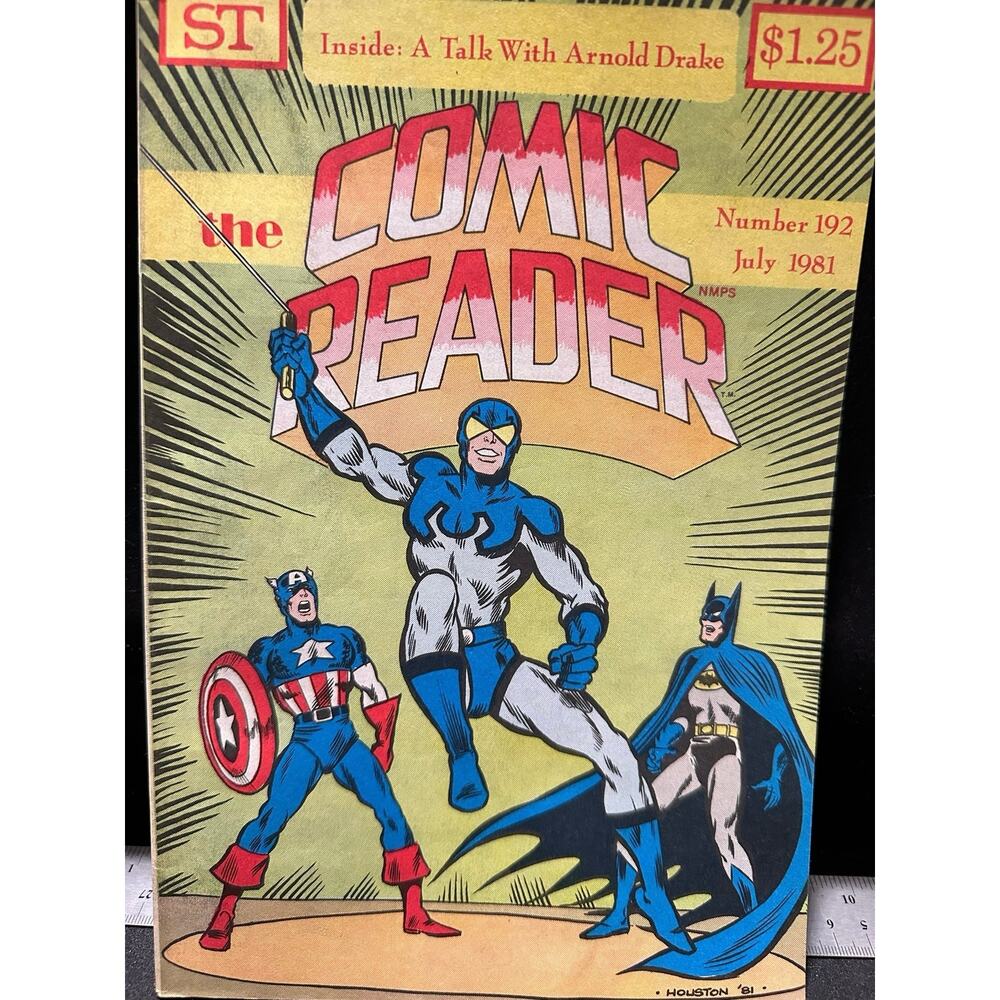 The Comic‎ Reader Magazine Number 192 July 1981 Captain America Batman